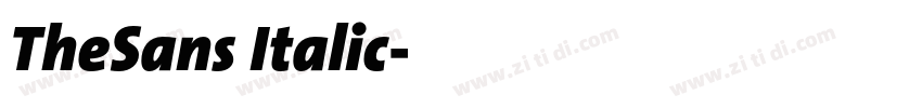 TheSans Italic字体转换